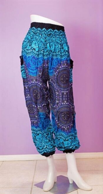 Blue Thai Harem Pants
