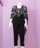 Thai Poncho Scarf color black