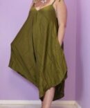 colorful Jumpsuit in olive green